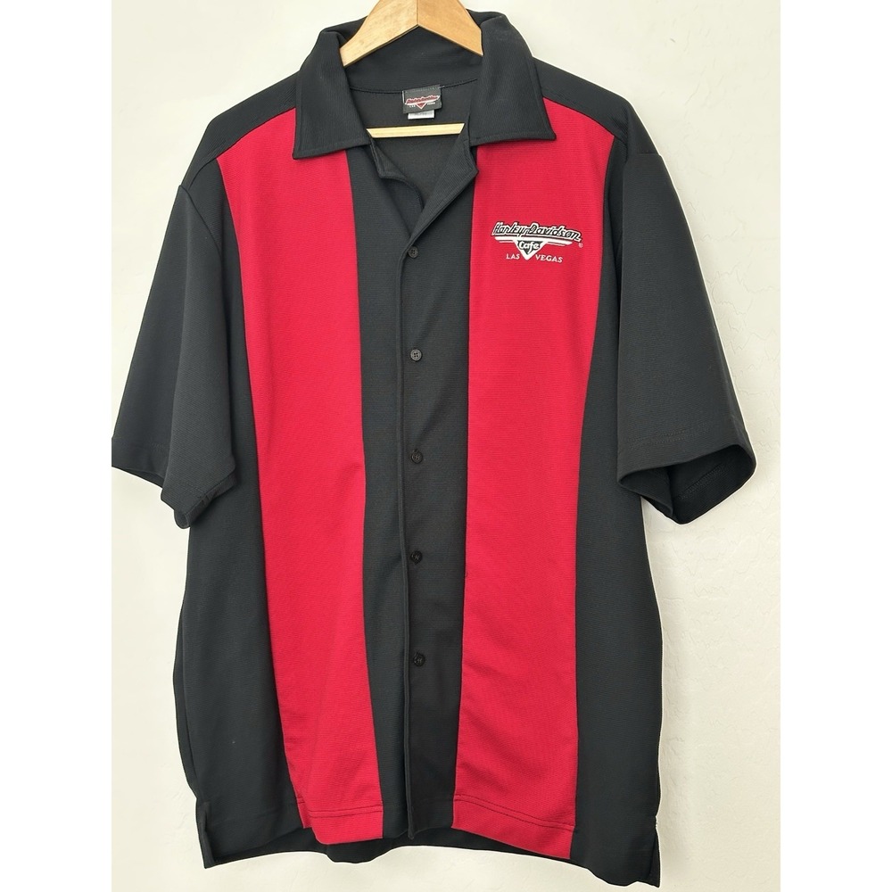Harley Davidson Las Vegas Cafe Bowling Shirt - Size XL